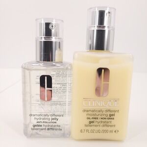 Clinique Dramatically Different Moisturizing Gel 6.7 Oz & Hydrating Jelly 4.2 Oz